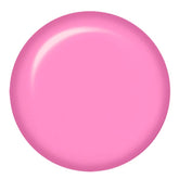 IBD Blossom Rubber Gel swatch in vivid pink, perfect for playful, statement nail looks with glossy intensity.